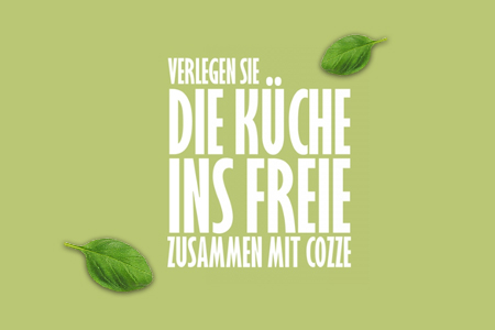 verlegen Sie die Küche ins Freie zusammen mit Cozze
