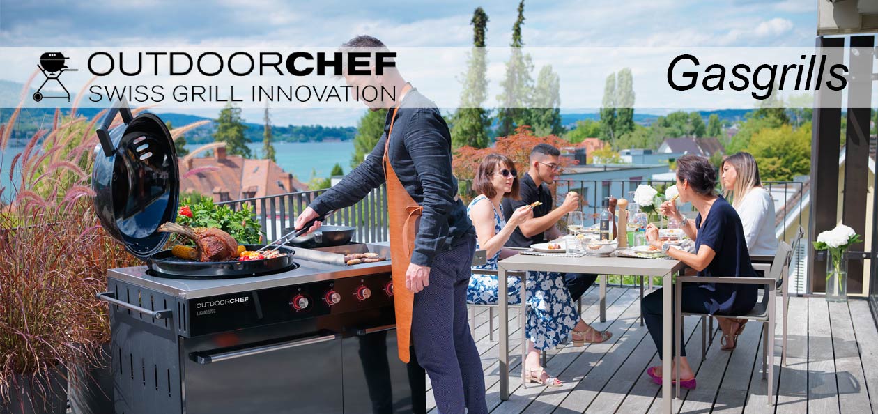 Ambiente grillen für Freunde mit dem Lugano
