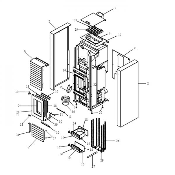 Aschelade Palazzetti Pelletofen (892609770)