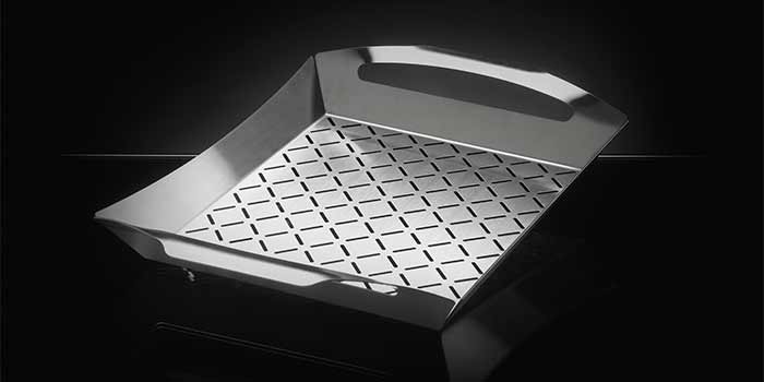 Grillzubehör Napoleon Gemüsekorb Grill 42x30 cm Edelstahl Ambiente