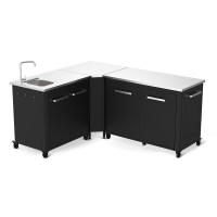 Cozze Outdoor Küche L-förmig mit Spüle und Schrank - 160 x 190 cm - Set 5 Cozze Outdoor Küche L-förmig mit Spüle und Schrank - 160 x 190 cm - Set 5