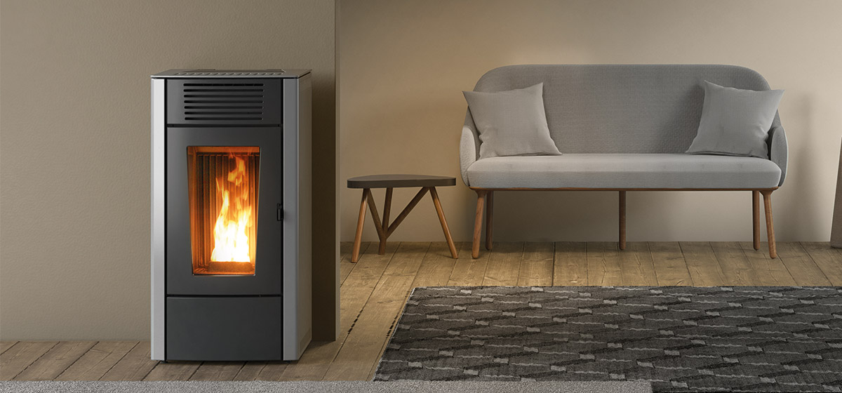 Pelletofen RED Dalia Air S1 Montagebeispiel