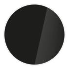 Schwarz/Glaspaneel