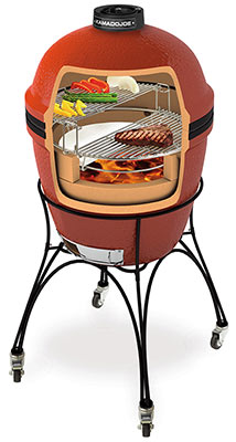 Keramikgrill Kamado Joe Classic II Grafik Innenansicht