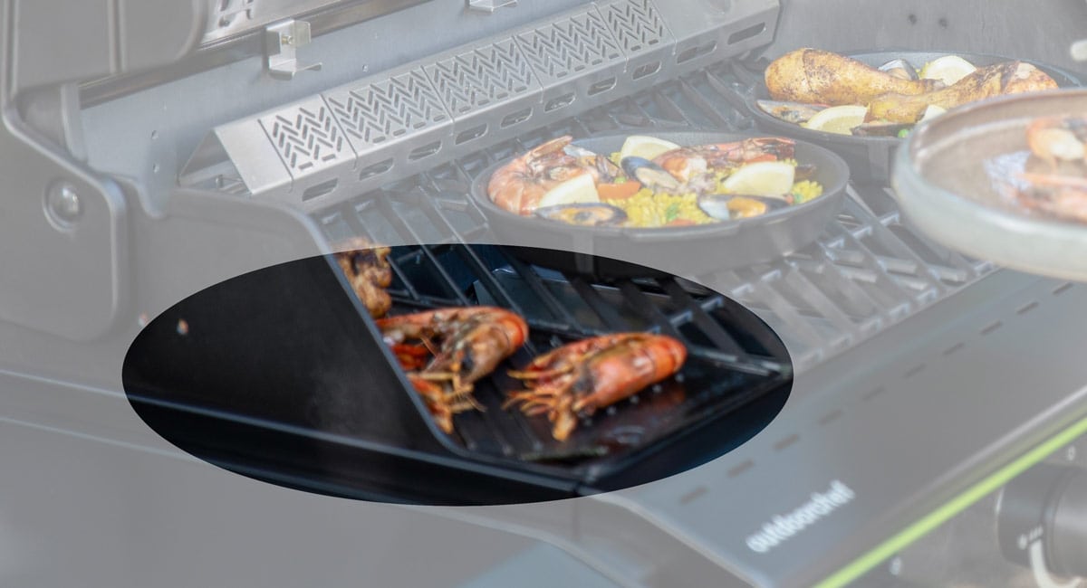 Grillplatte Anwendungsbeispiel