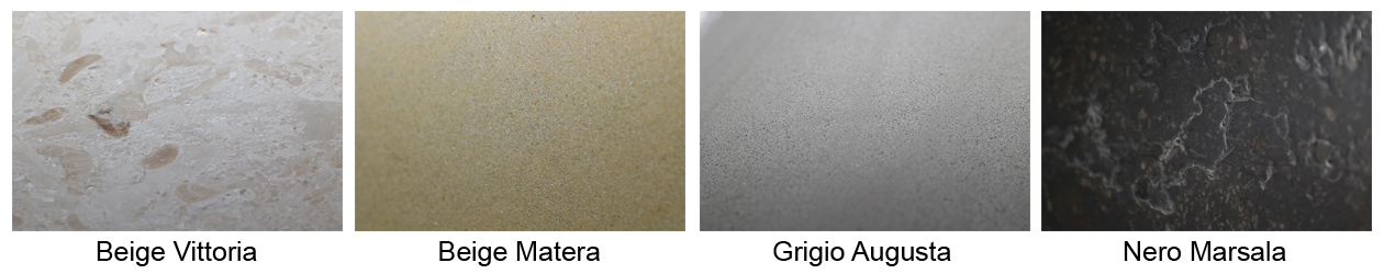 VAIO IQ Natursteinsorten auf einen Blick