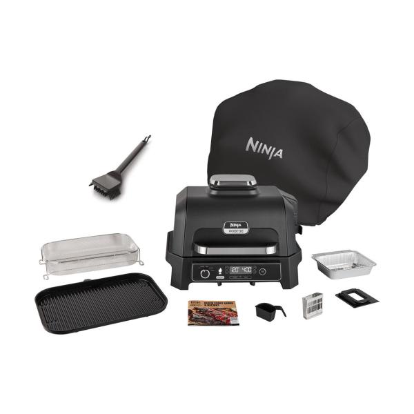 Elektrogrill Ninja Woodfire Pro XL, elektrischer Outdoor Grill & Smoker Set 2
