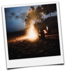 Lagerfeuer am Strand