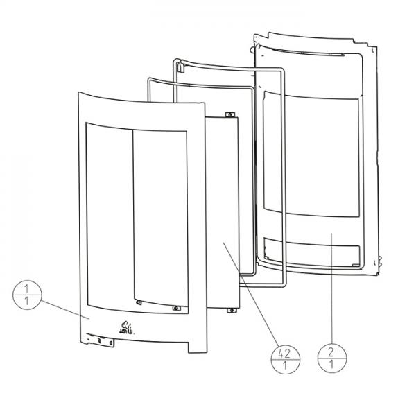 Sichtscheibe Jotul F 370 Advance Kaminofen (10050051)