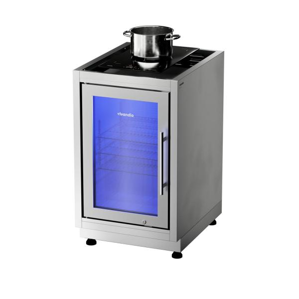 Outdoorküche Vivandio quub / Kühlschrank Kochmodul Induktion