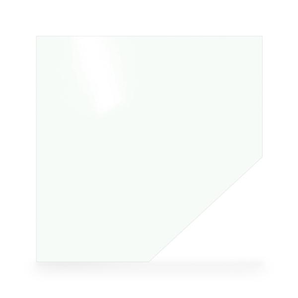 Kaminbodenplatte AA-Kaminwelt Diamant Stahlblech Weiß
