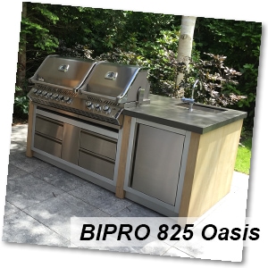 Outdoorküche Oasis mit BIPRO 825 Grillaufsatz