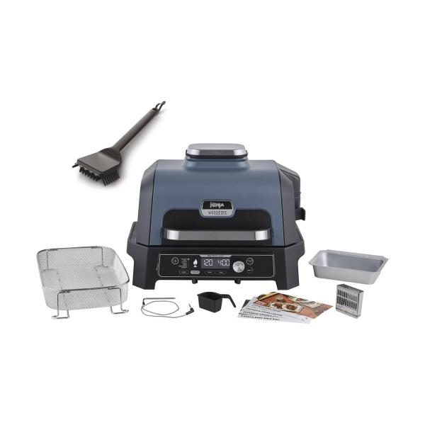 Elektrogrill Ninja Woodfire Pro Connect XL elektrischer Outdoor Grill & Smoker Set 1