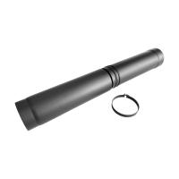 Teleskop Ofenrohr DN 130 mm Gussgrau verstellbar 600 bis 900 mm Teleskop Ofenrohr DN 130 mm Gussgrau verstellbar 600 bis 900 mm