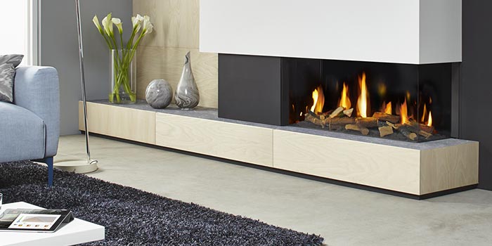 Montagebeispiel Gaskamin DRU Metro 100XT/2-41 RCH Montagebeispiel