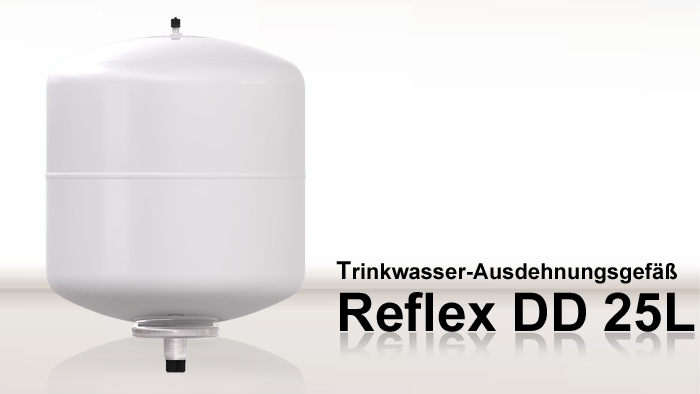 Reflex DD Membran Trinkwasser Ausdehnungsgefäß 25 Liter