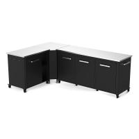 Cozze Outdoor Küche L-förmig mit 2 Schränken - 160 x 250 cm - Set 6 Cozze Outdoor Küche L-förmig mit 2 Schränken - 160 x 250 cm - Set 6