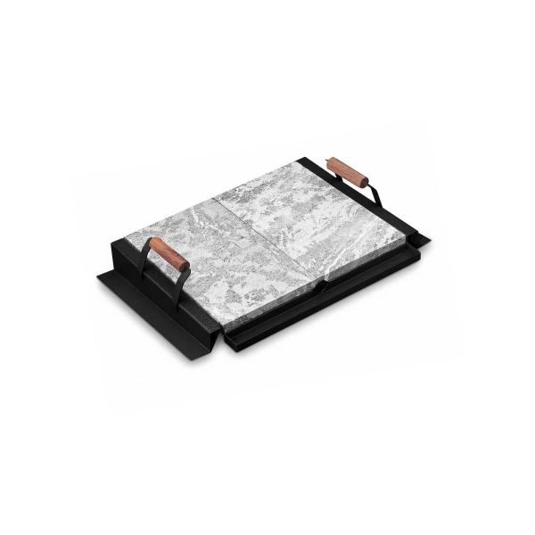 Palazzetti Lavasteinplatte Bioplatte, 76x44 cm (893400010)