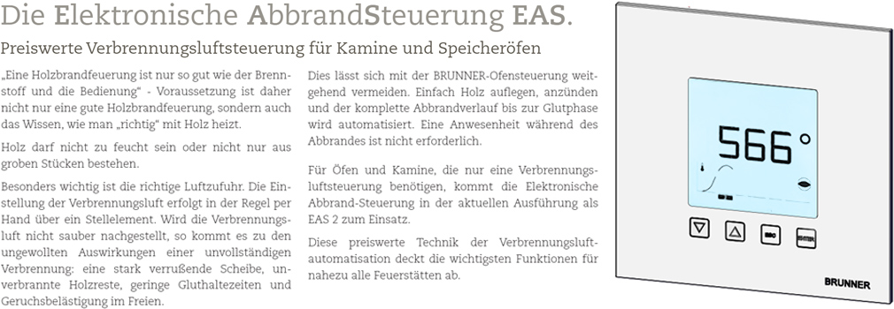 Beschreibung elektronische Ofensteuerung EAS