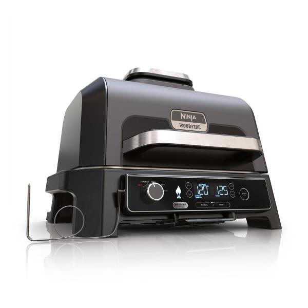 Elektrogrill Ninja Woodfire Pro XL, elektrischer Outdoor Grill & Smoker