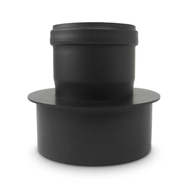 Pelletofenrohr Erweiterung DN 80 auf 120 mm Schwarz Pelletofenrohr Erweiterung DN 80 auf 120 mm Schwarz