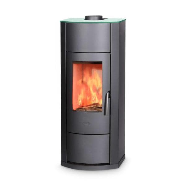 Kaminofen wasserführend Fireplace Nero Glas 8 kW