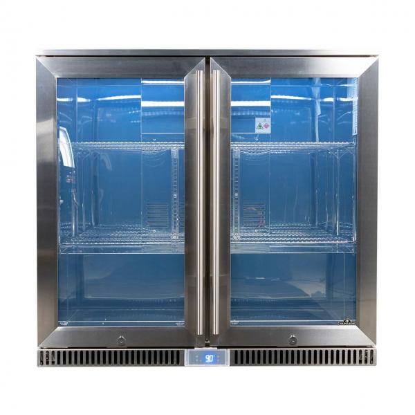 Outdoorküche Napoleon Einbau-Kühlschrank mit Doppeltür