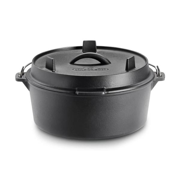 Grillzubehör Napoleon Gusseisen Dutch Oven, Schmortopf mit Deckel 6 Liter