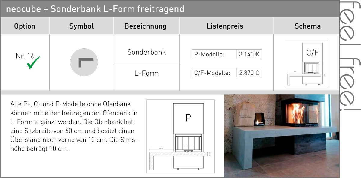 Sonderbank L-Form