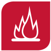 Haas + Sohn Logo Kaminofenflammenbild