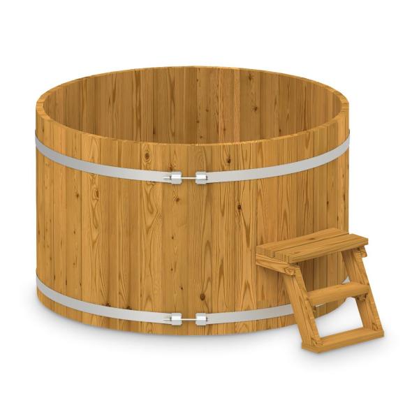Hot Tub AA-Kaminwelt Badefass ohne Ofen - Durchmesser: 1,6m - Holz: Thermoholz