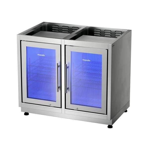 Outdoorküche vivandio quub / Doppel Kühlschrankmodul