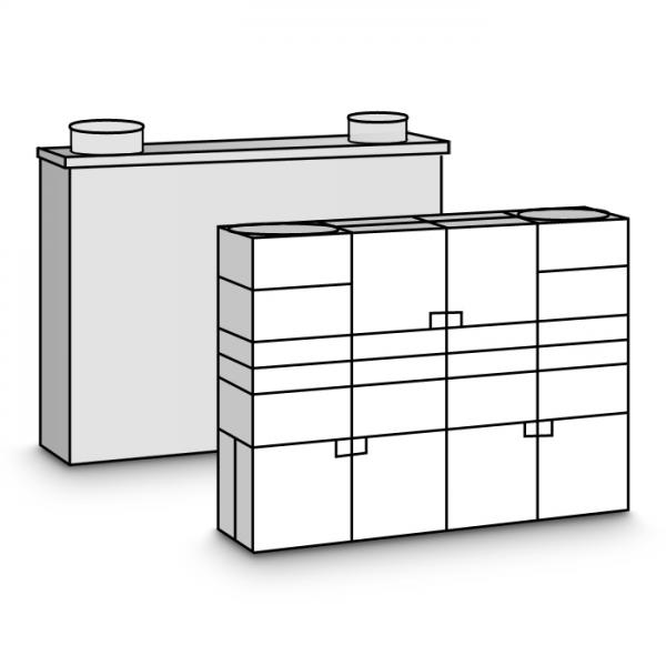 Brula Modul-Heizkasten MHK 100 EVO Heizregister 4,0 kW Nachheizregister