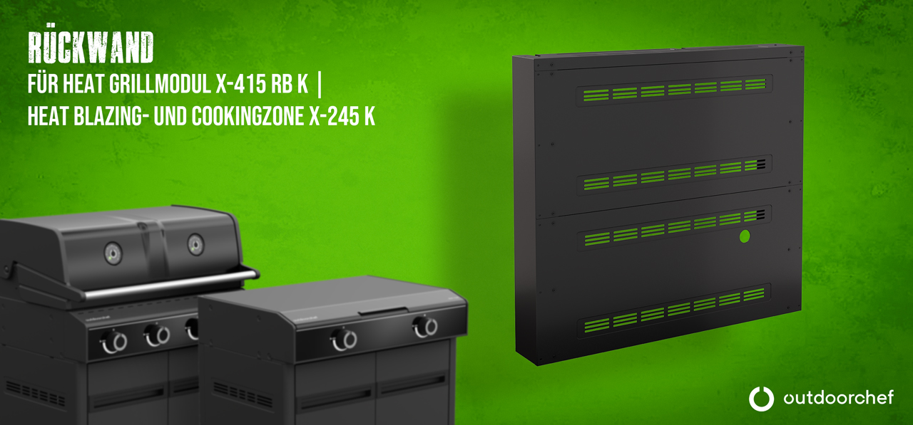 Rückwand Grillmodul X-415 RB K und X-245 RB K
