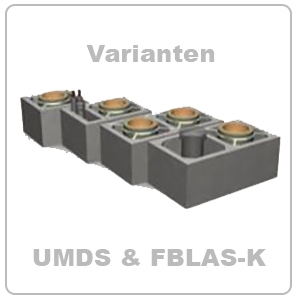 Uebersicht der Fertigteilschornsteinelemente fuer die Systeme UMDS und FBLAS-K