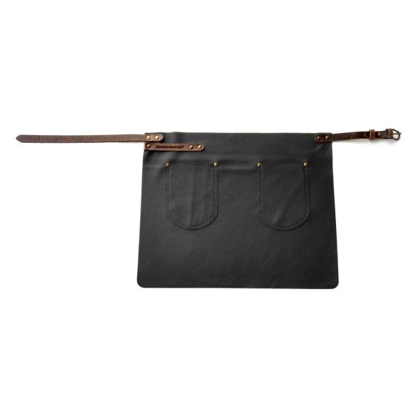 Feuermeister Leder Hüftschürze schwarz