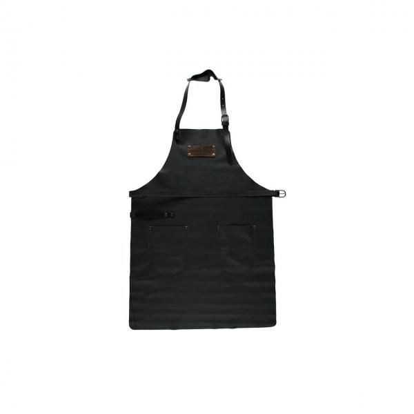 Feuermeister Premium Lederschürze Schwarz