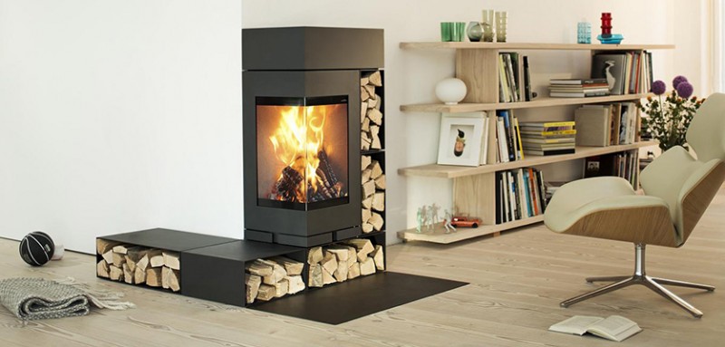 Skantherm - modulares Kaminofensystem im Wohnzimmer