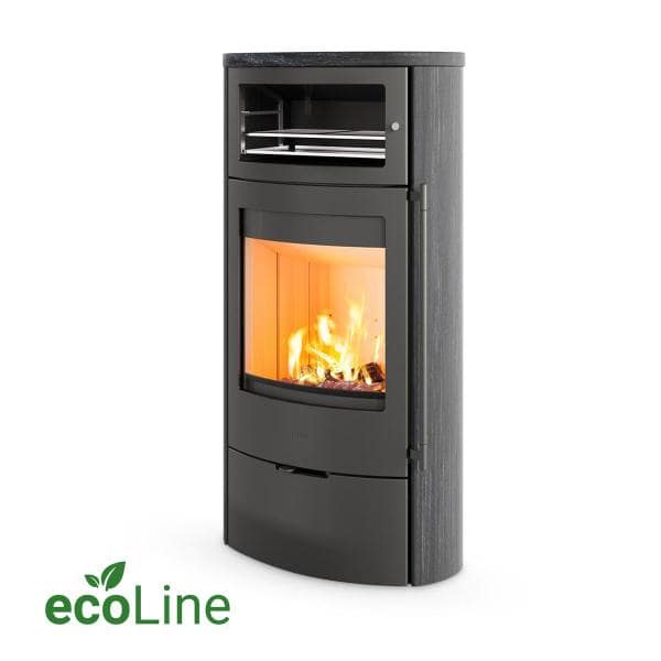 Kaminofen Lotus Jubilee 35 Indian Night mit Warmhaltefach ecoLine 7 kW