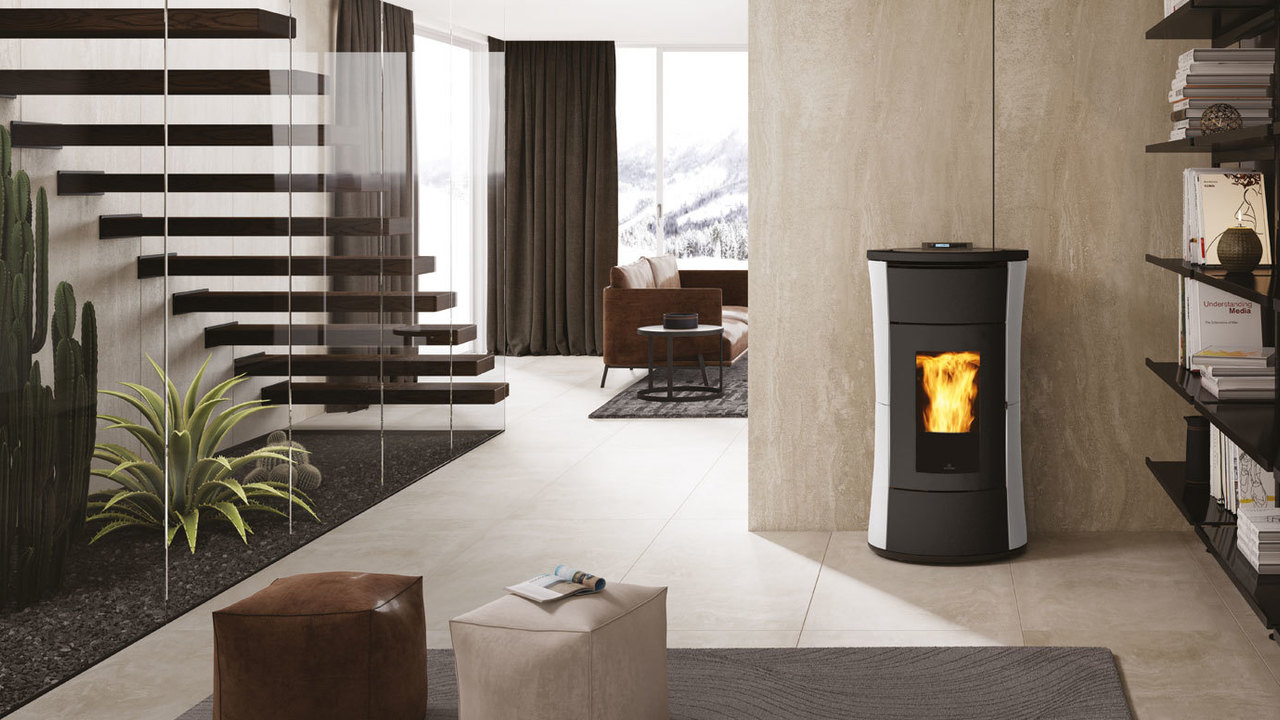 Pelletofen wasserführend Edilkamin Cherie H 10 Evo 10,5 kW Ambiente