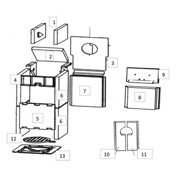 Drehrost Wamsler Werkstattofen Calor (W5011400171084)