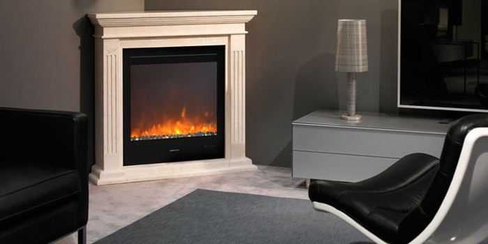 Ethanol Kamin Ruby Fires Cadiz Corner Montagebeispiel